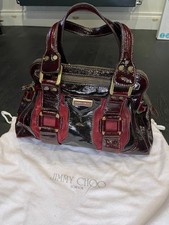 Jimmy Choo Malena Plum Shoulder Bag