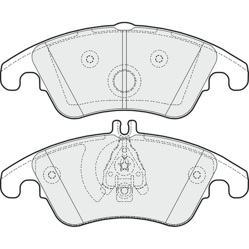 Brake pads set for mercedes - pads,