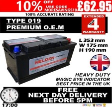 019 Heavy Duty Car/Van Battery