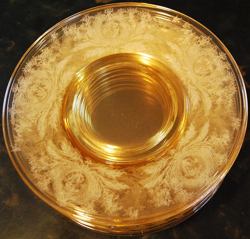 Vtg set fleure yellow - 10,