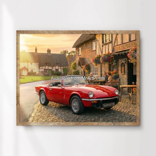 Triumph spitfire car - spitfire, poster