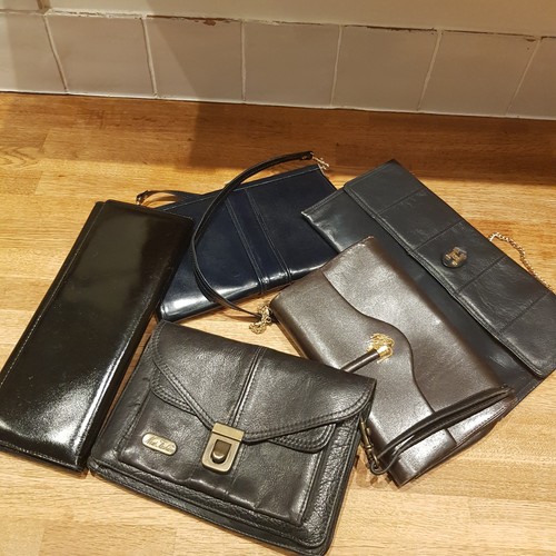 Vintage leather clutch - vintage, bag