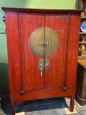 Antique Chinese red cabinet
