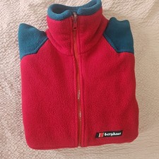 Vintage Berghaus Rock Hopper Fleece Jacket Mens LARGE Polartec UK 80s 90s