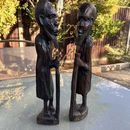 Pair vintage african - african, hand
