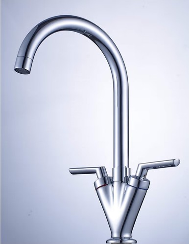 Chrome kitchen sink mixer - kitchen,