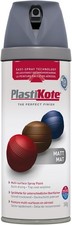 Plasti-kote 23102 400ml Premium Spray Paint - Matt Grey