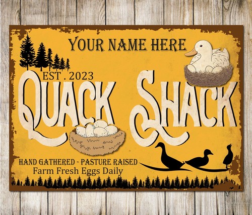 Personalised duck quack shack - quack,