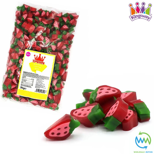 Strawberry liquorice slices - liquorice,