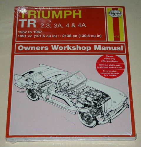 Repair manual triumph - tr, 2