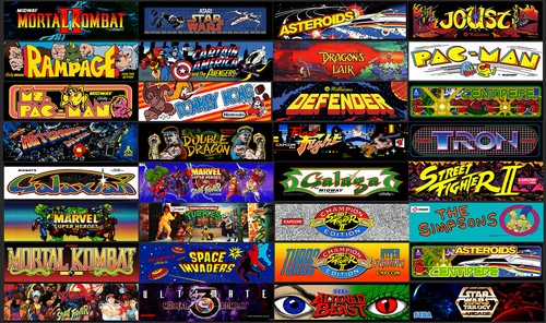 Arcade 1up cabinet - 1up, marquees