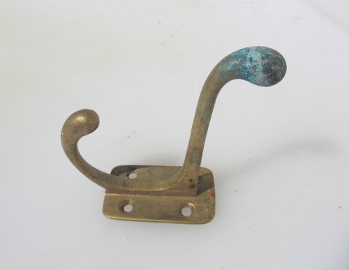 Victorian brass coat - coat, hook