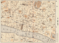 Map of The City, London St