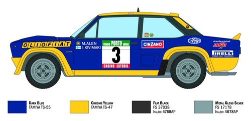 Italeri fiat 131 - 1:24, arbarth