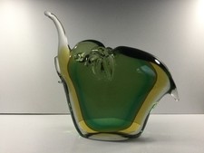 Huge MURANO SOMMERSO style Art Glass ELEPHANT Figure Sculpture - in MINT  Cond.