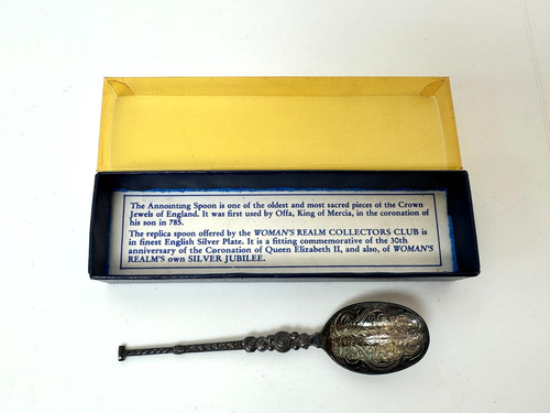 Vintage silver plate spoon - ,