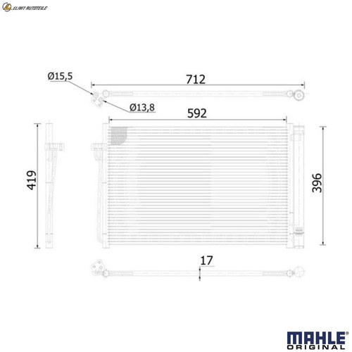Condenser air conditioning - condenser,