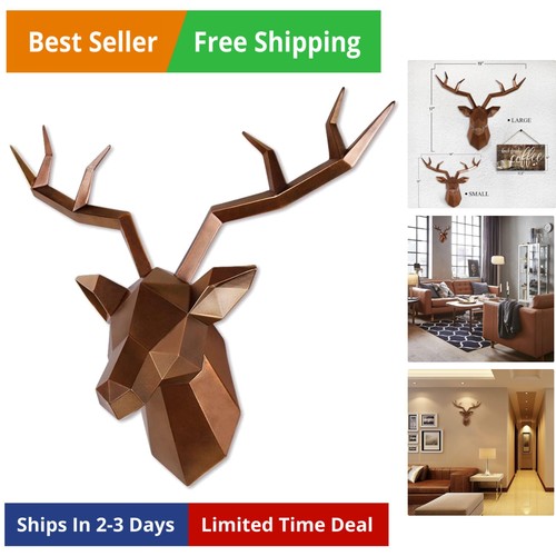 Deer head wall - deer,