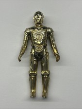 VINTAGE STAR WARS C-3PO LILI LEDY FLAT SCREW DULL GOLD MEXICO 2LINE 1983 FIGURE