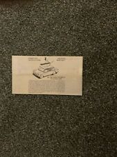 CORGI 328 Hillman imp MONTE-CARLO 1965.   copy instructions Information Leaflet