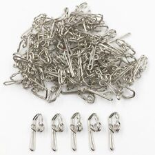 SILVER CURTAIN HOOKS x 50 NEW