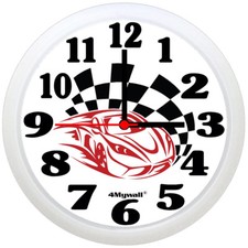 Motor Racing Car Wall Clock