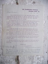 ww1 letter colonel Vickers