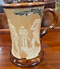 Doulton Lambeth Salt Glazed Golfing Tankard