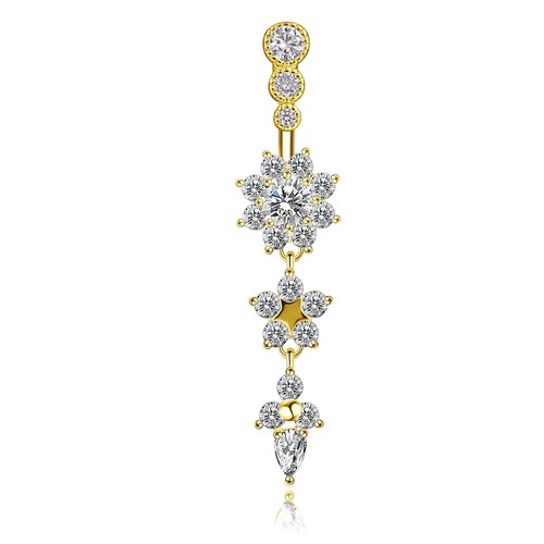 Belly bars button piercing - piercing, bar