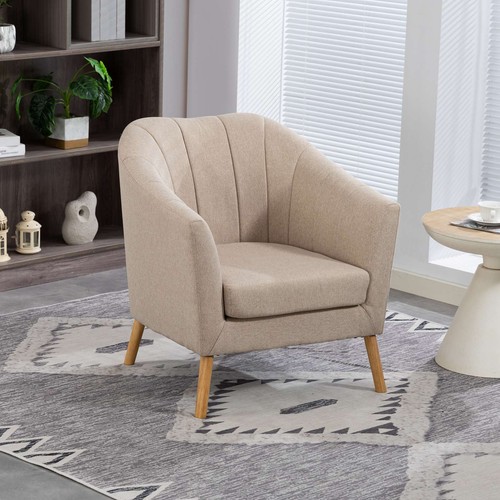Modern fabric tub chair - fabric,