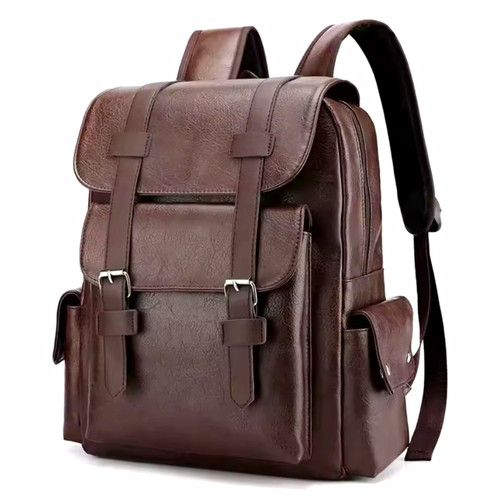 Men brown faux leather - men's,
