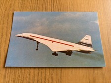 Concorde aircraft postcard