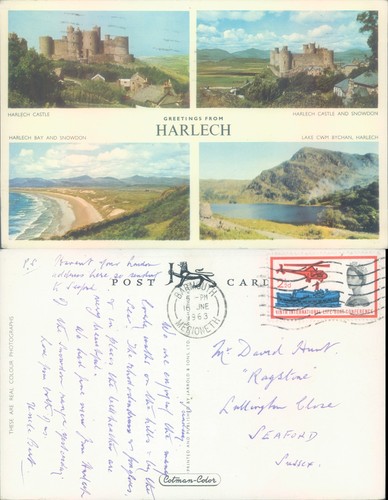 Harlech castle and - castle, surrounding