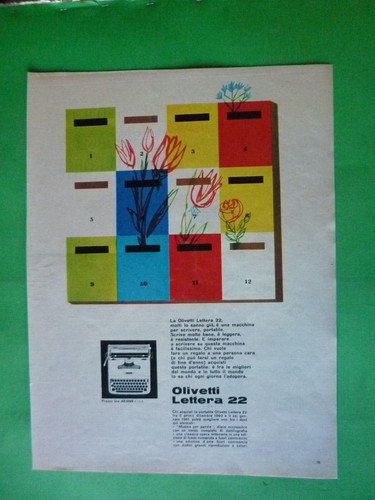 Olivetti lettera 1960 - olivetti,