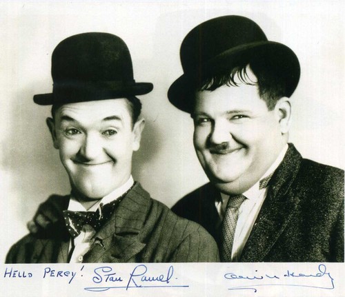 Laurel hardy signed - &,