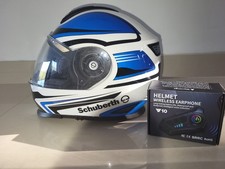 Schuberth S2 Helmet  Large 58-59,  Good Condition with brand new V10 bluetooth