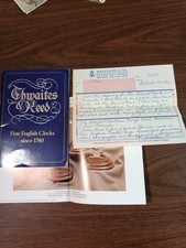 THWAITES & REED CLOCK BOOKLET