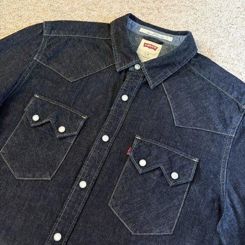 Levis denim shirt - denim, large