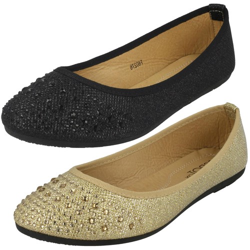 Ladies spot flat sole - spot,