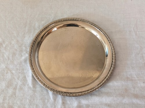 Vintage serving tray silver - serving,