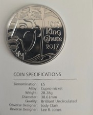 2017 King Canute £5 Five