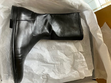 Cecilia Quinn Luxury Nappa Mid Calf Boots, Narrow Fitted Style  Size 4/4.5 Black