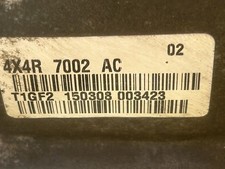 JAGUAR X TYPE 2008 2.0 DIESEL 5 SPEED GEARBOX - MANUAL 4X4R-7002 AC