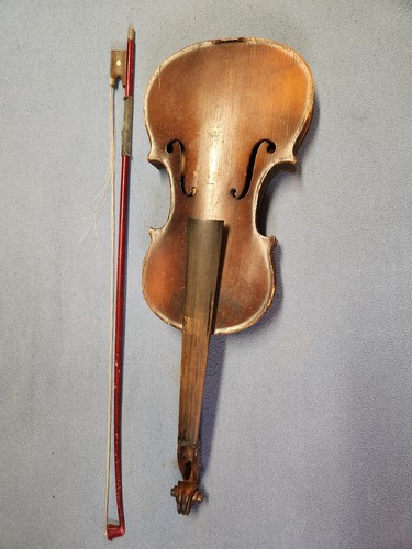 Old vintage violin with hard - violin,