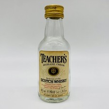 Teacher's Highland Cream Scotch Whisky 5cl Miniature Glass Bottle Empty Mini