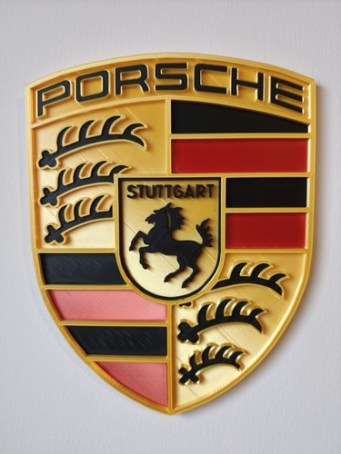 Large porsche logo printed - porsche,