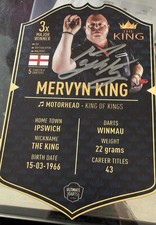 Mervyn King Signed Player Card