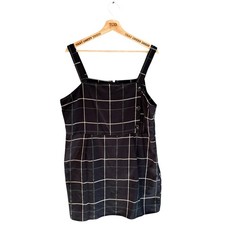 Ladies Checked Pinafore Dress