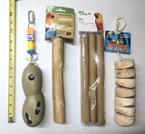 New lot large wood perch - new,