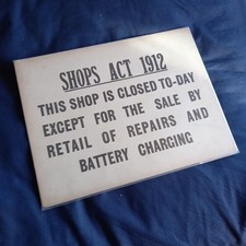 VINTAGE SHOP SIGN......'SHOPS
